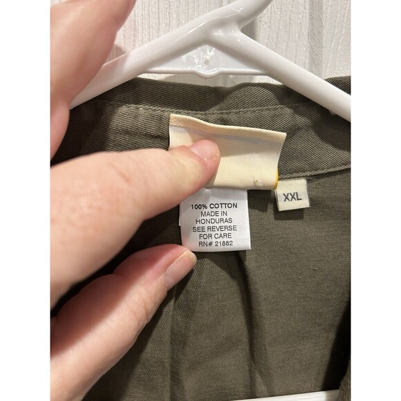 SHE SAFARI Hunter Khaki Shirt Button Up Long Sleeve Women's Size 2XL XXL - Picture 9 of 9
